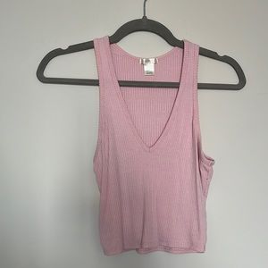 pink deep v tank